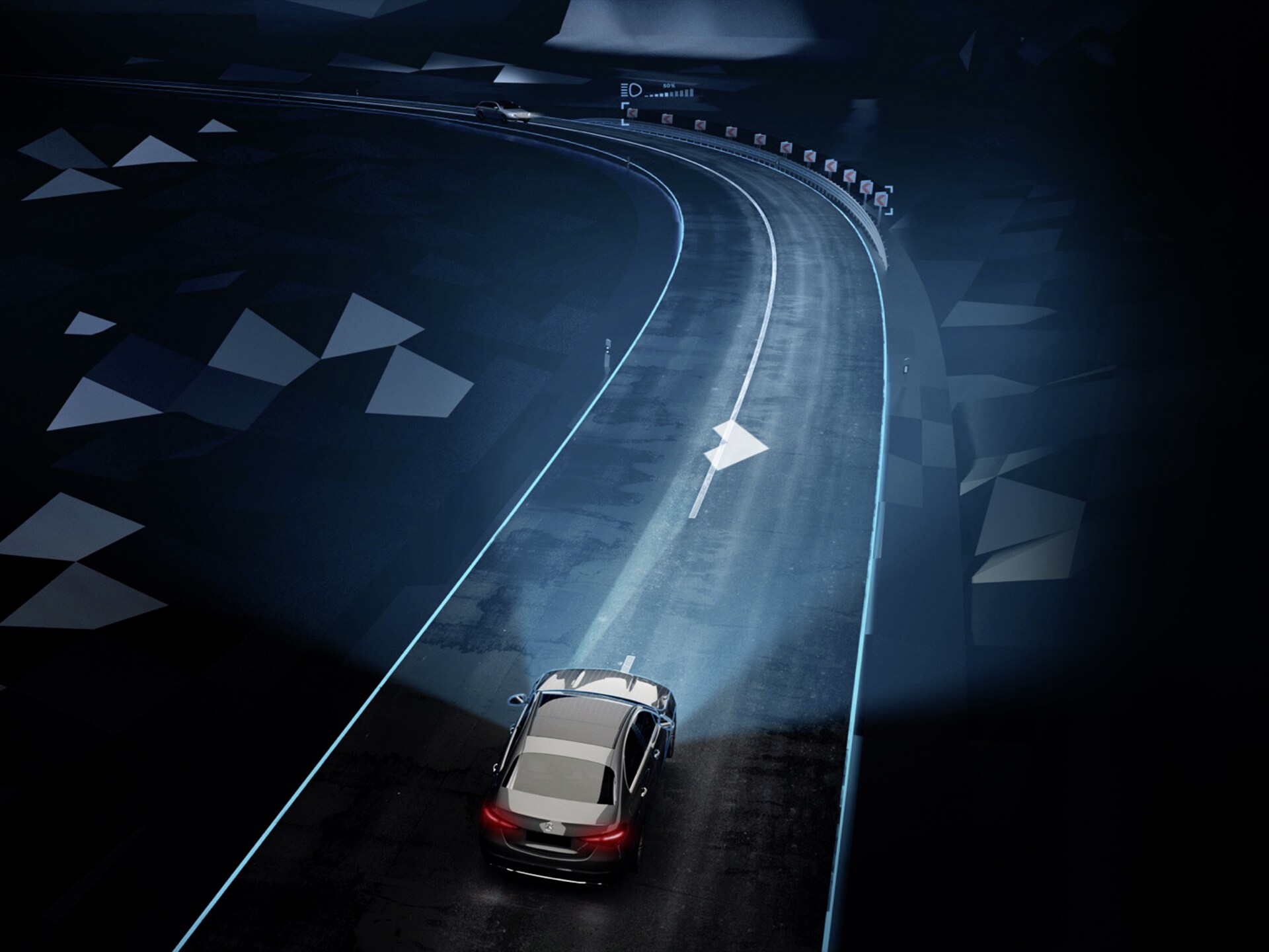 Los faros DIGITIAL LIGHT de Mercedes-Benz.