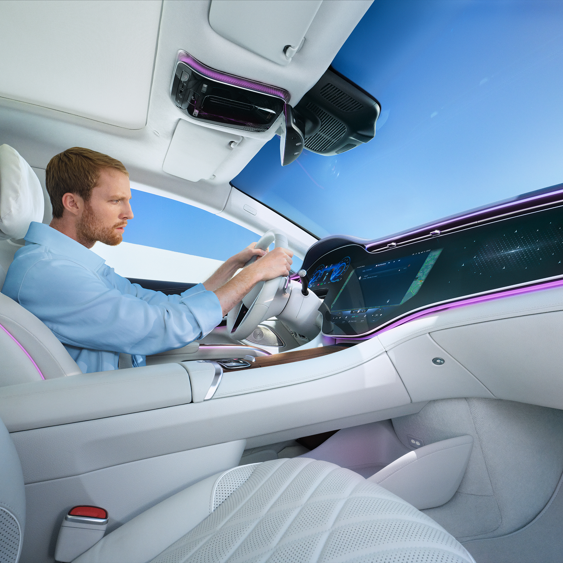 Service App en el vehículo | Service App | Mercedes-Benz La Mercedes-Benz Service App en un vehículo Mercedes-Benz.