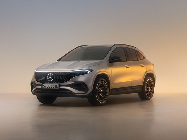 El exterior del EQA de Mercedes-Benz.