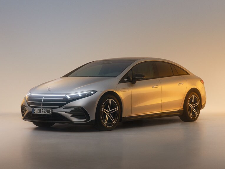 El exterior del EQS de Mercedes-Benz.