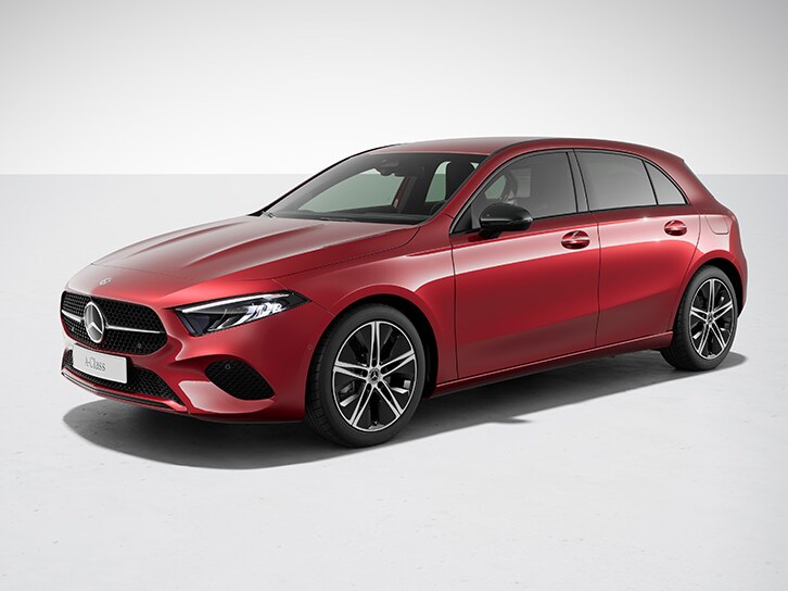 Exterior del Clase A de Mercedes-Benz con el paquete Night.