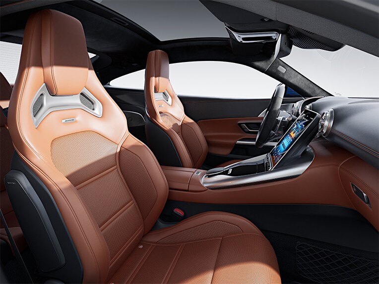 Paquete de asientos multicontorno en el Mercedes-AMG GT Coupé.