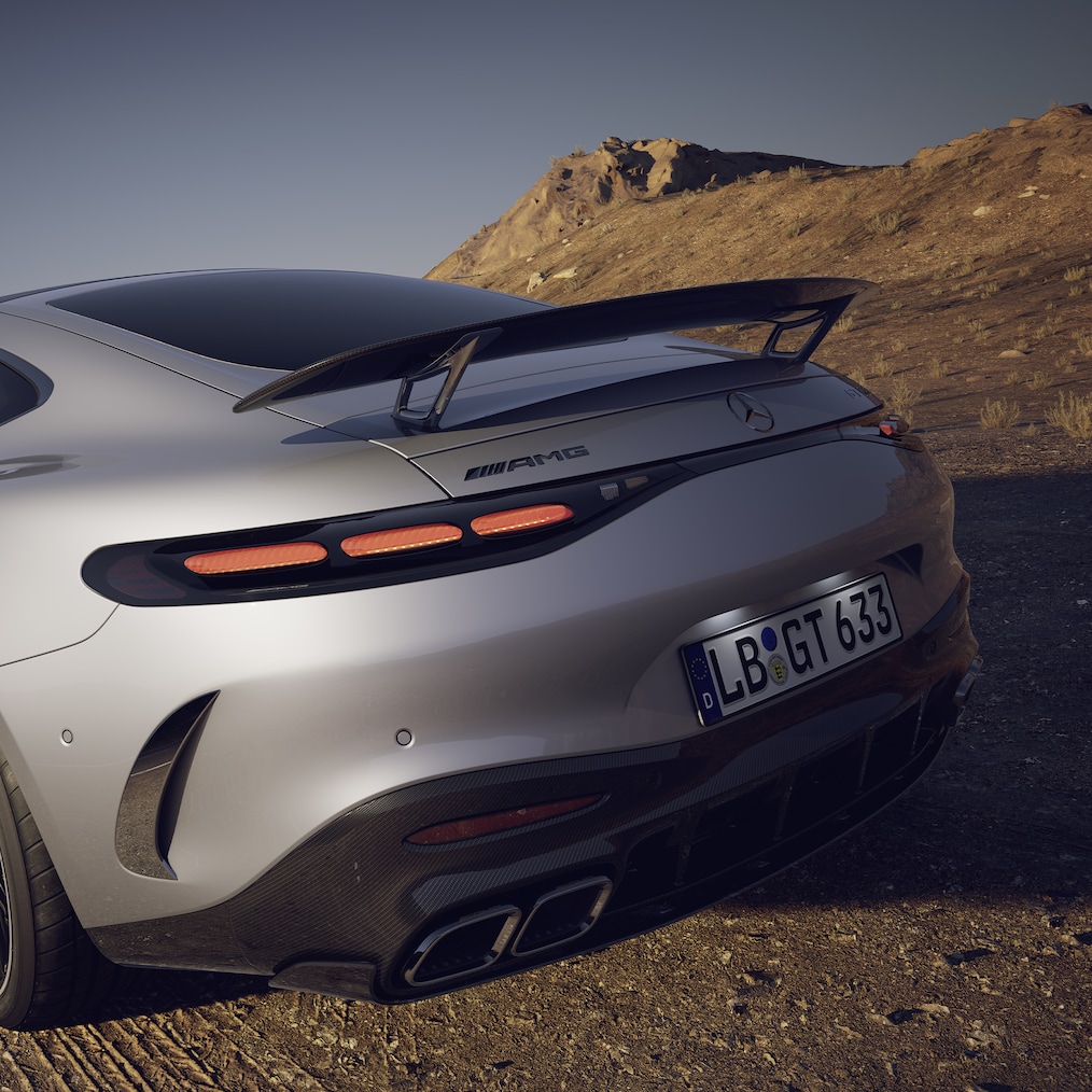 La aerodinámica activa del Mercedes-AMG GT 63 Coupé.