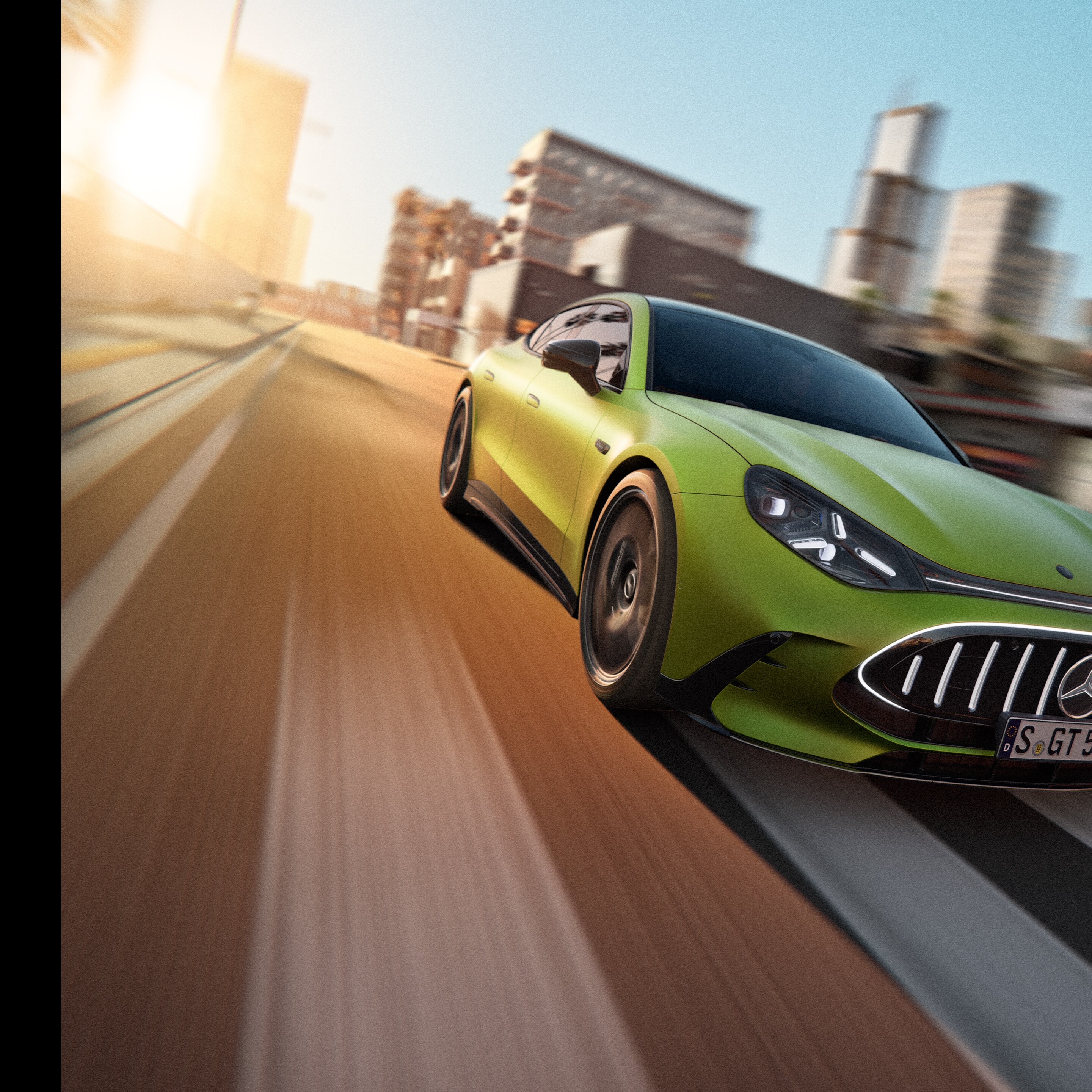 El exterior del nuevo GT Coupé de 4 puertas de Mercedes-AMG.
