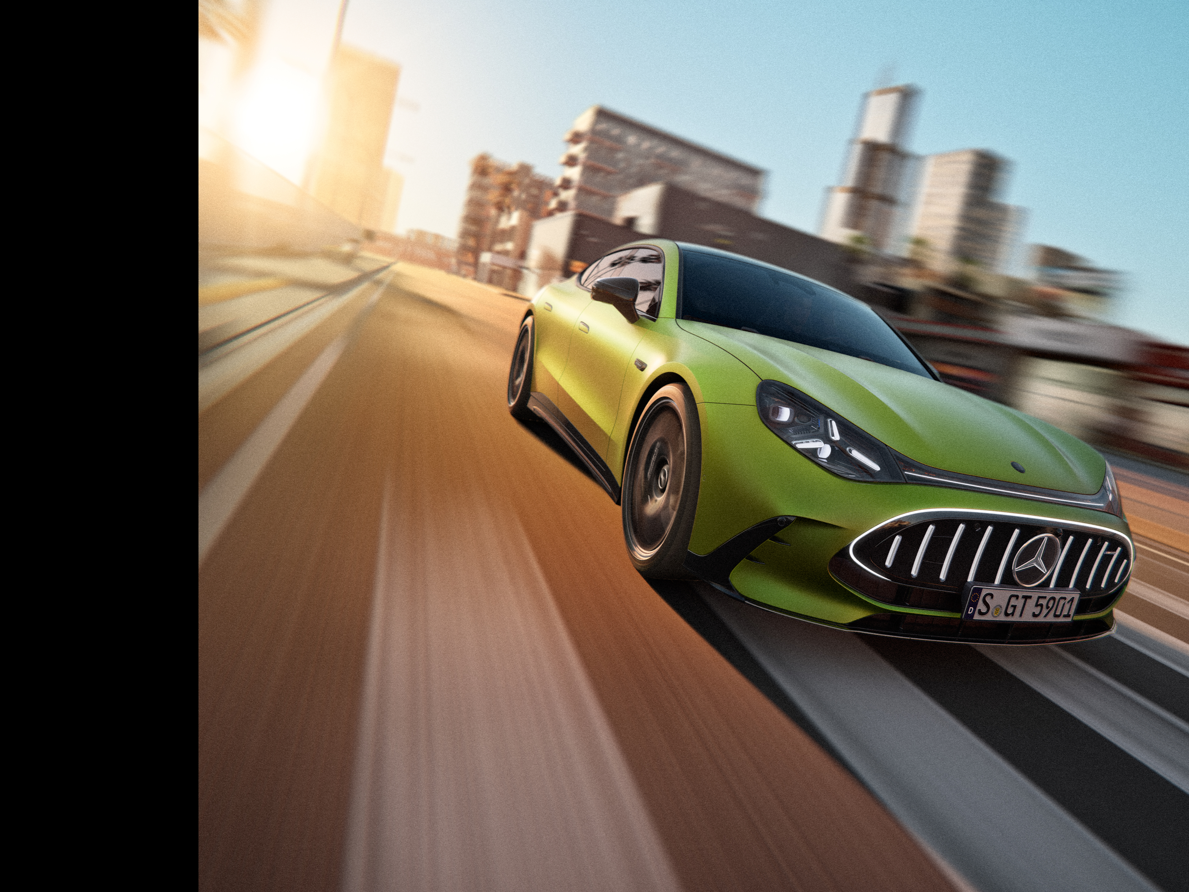 Exterior | GT Coupé de 4 puertas | Mercedes-AMG El exterior del nuevo GT Coupé de 4 puertas de Mercedes-AMG.