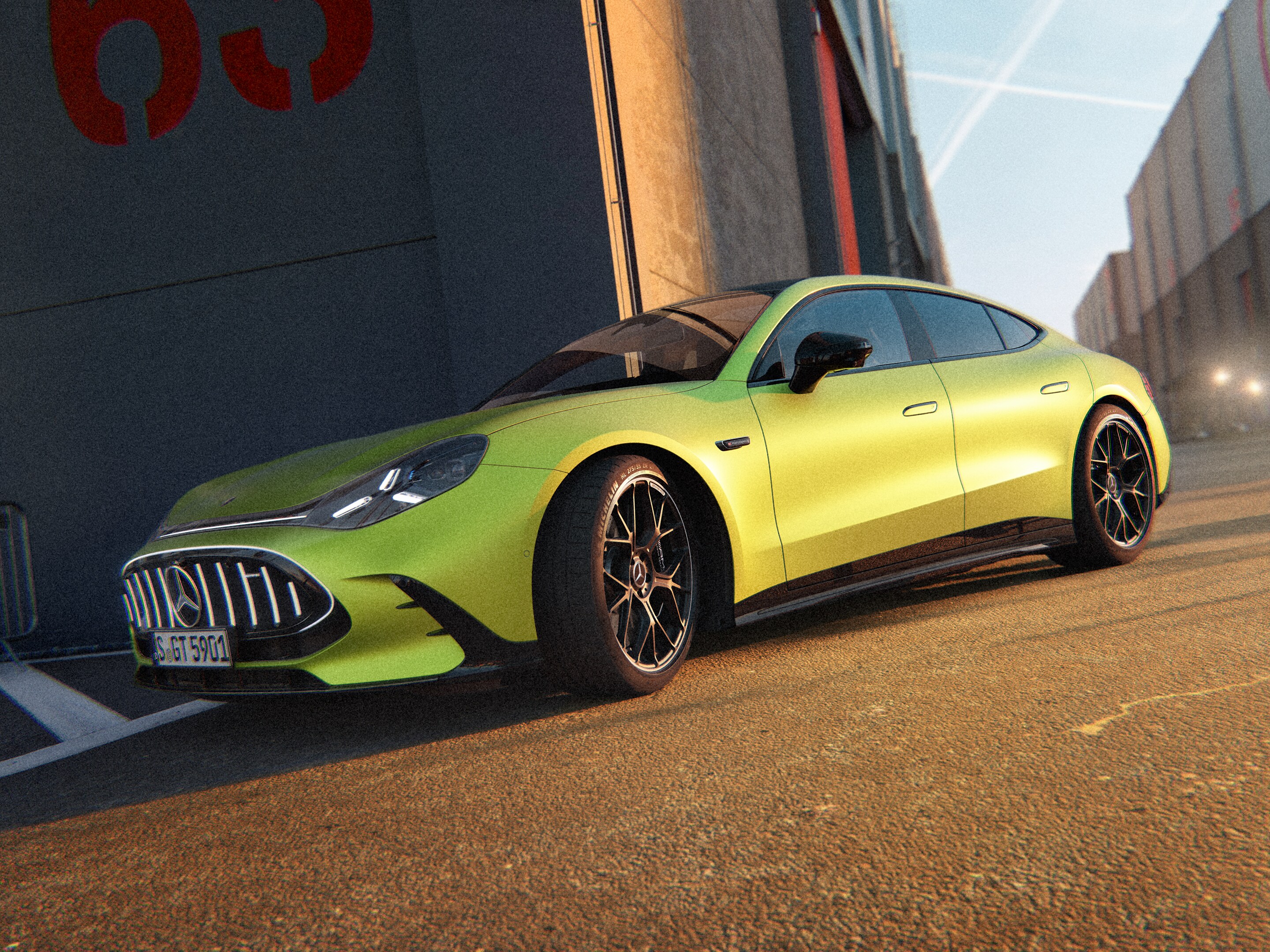 El exterior del nuevo GT Coupé de 4 puertas de Mercedes-AMG.