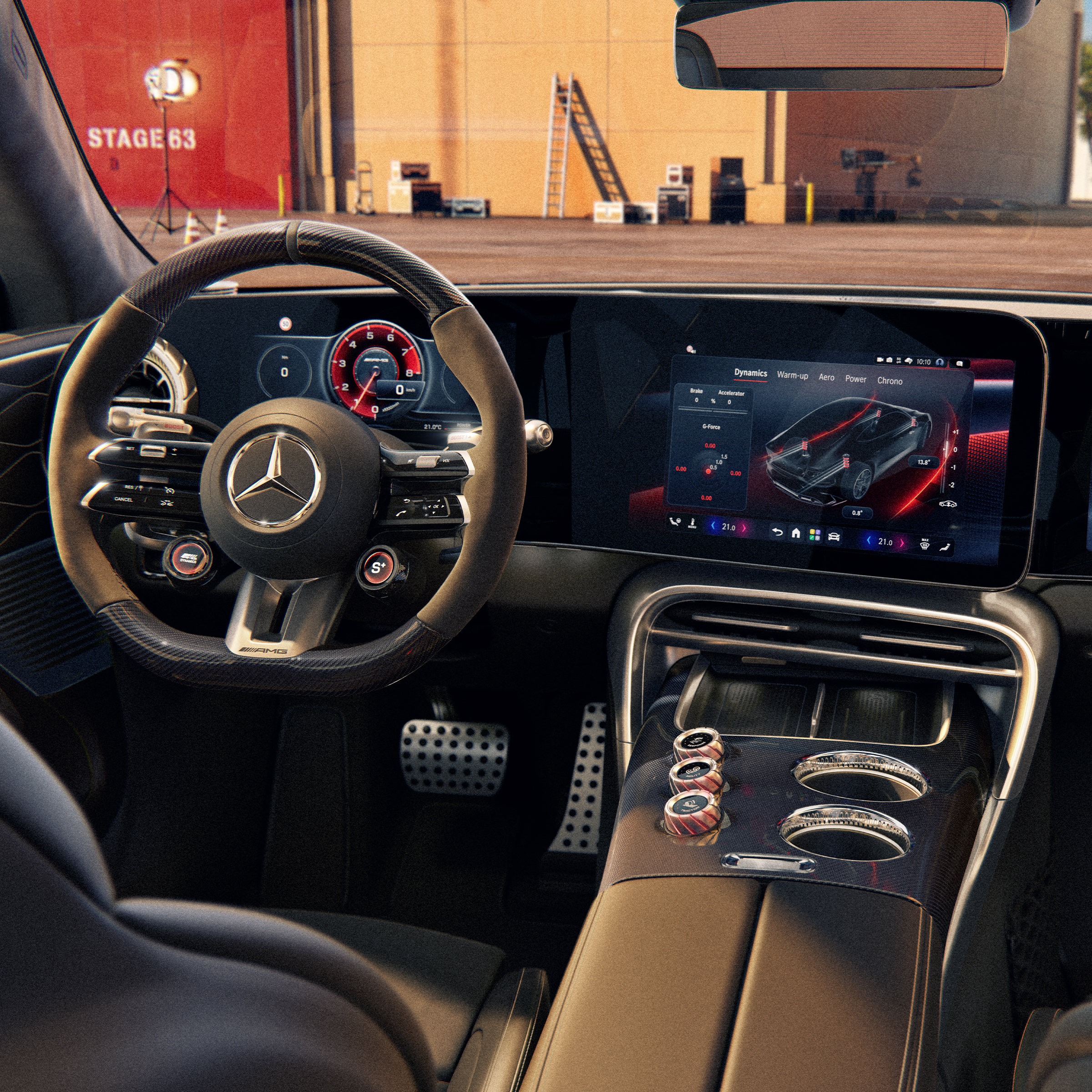 Mercedes-AMG GT 4 Türer Coupé | Mercedes-Benz. El puesto de conducción orientado al conductor en el nuevo GT Coupé de 4 puertas de Mercedes-AMG.