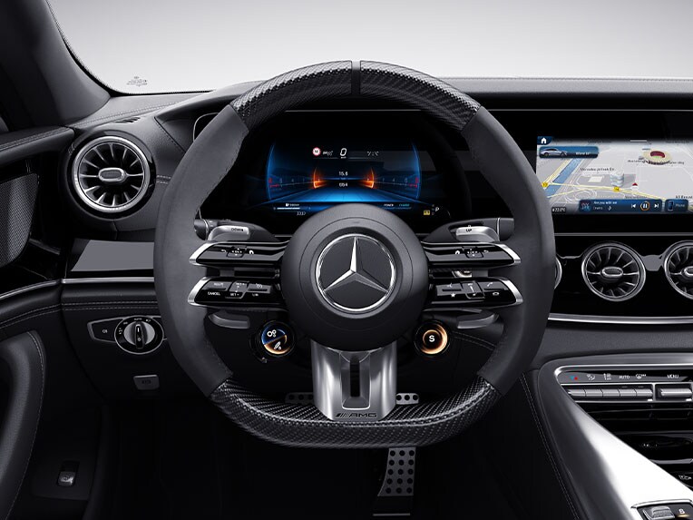 El volante AMG Performance del Mercedes-AMG GT Coupé de 4 puertas.