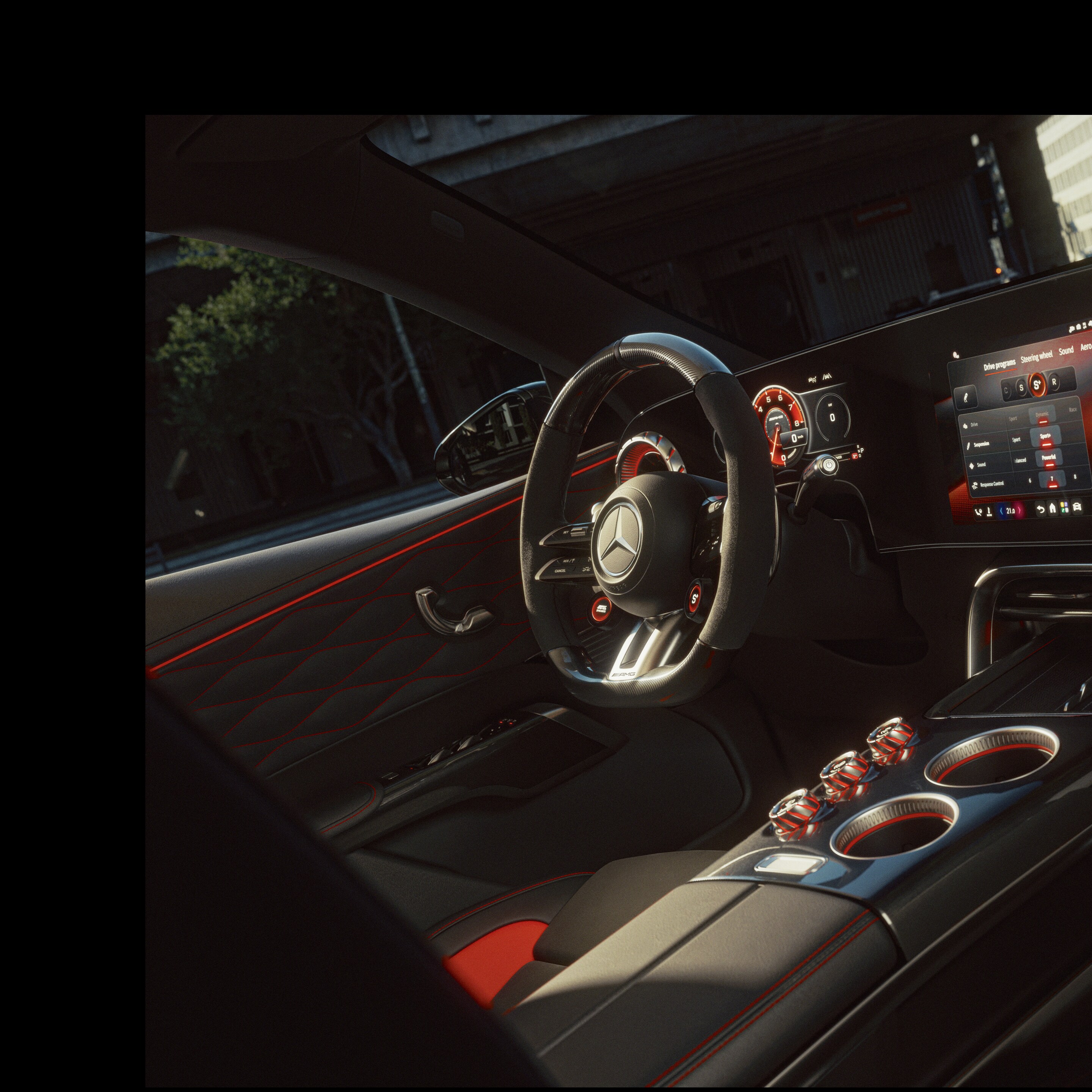 El interior del nuevo SUV GT de Mercedes-AMG.