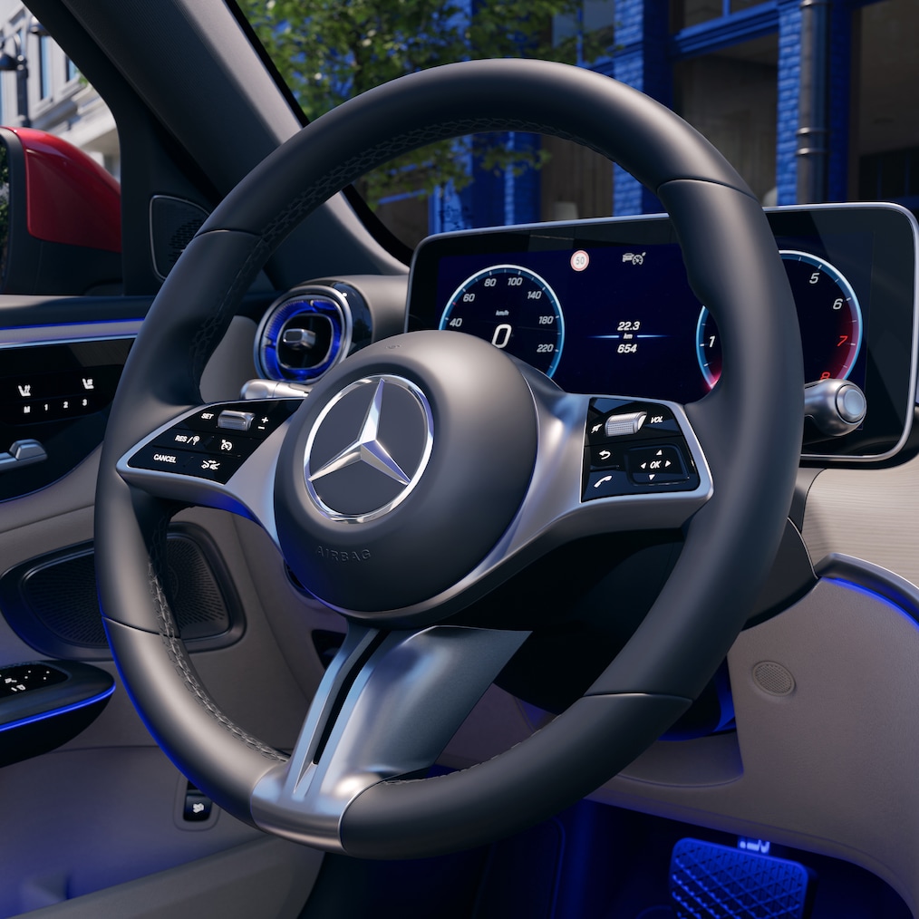 El nuevo volante en el nuevo Clase C Estate de Mercedes-Benz.