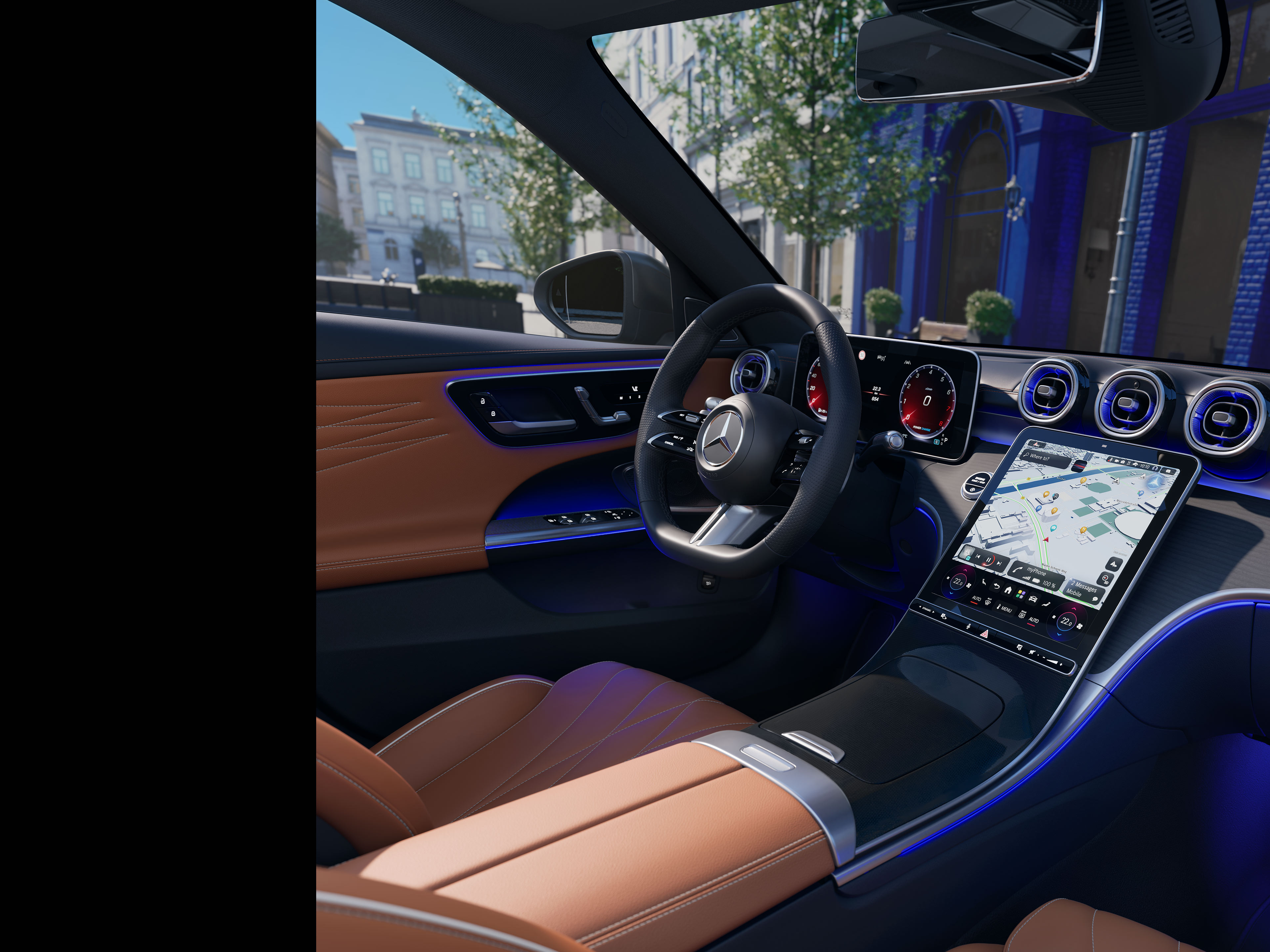 Interior | Clase C Berlina | Mercedes-Benz El interior del nuevo Clase C Berlina de Mercedes-Benz.