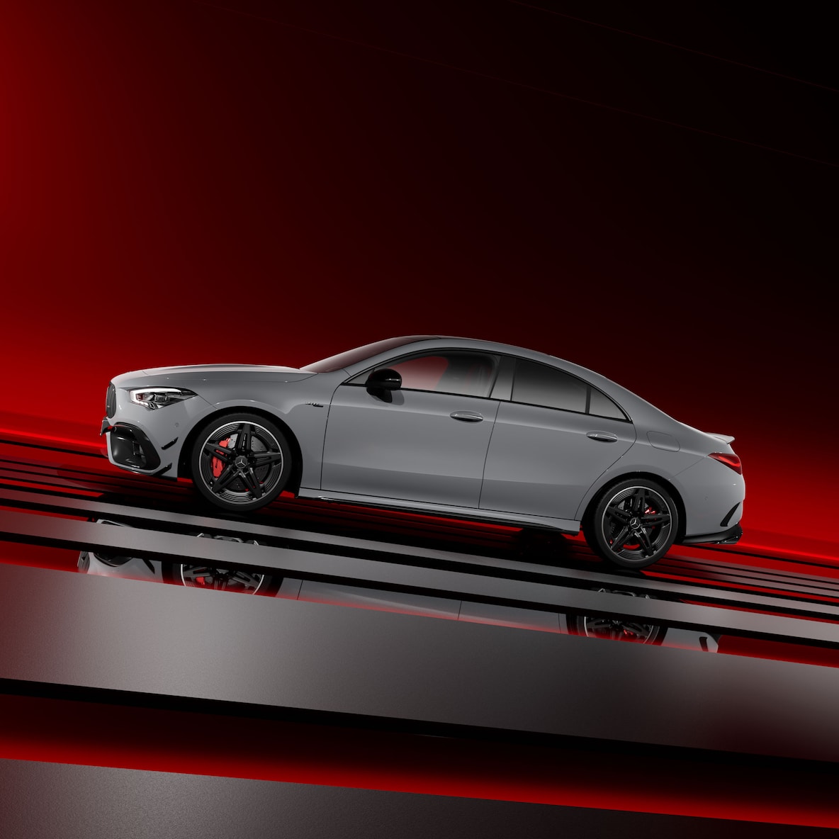 El Mercedes-AMG CLA Coupé con paquete de diseño AMG Plus.