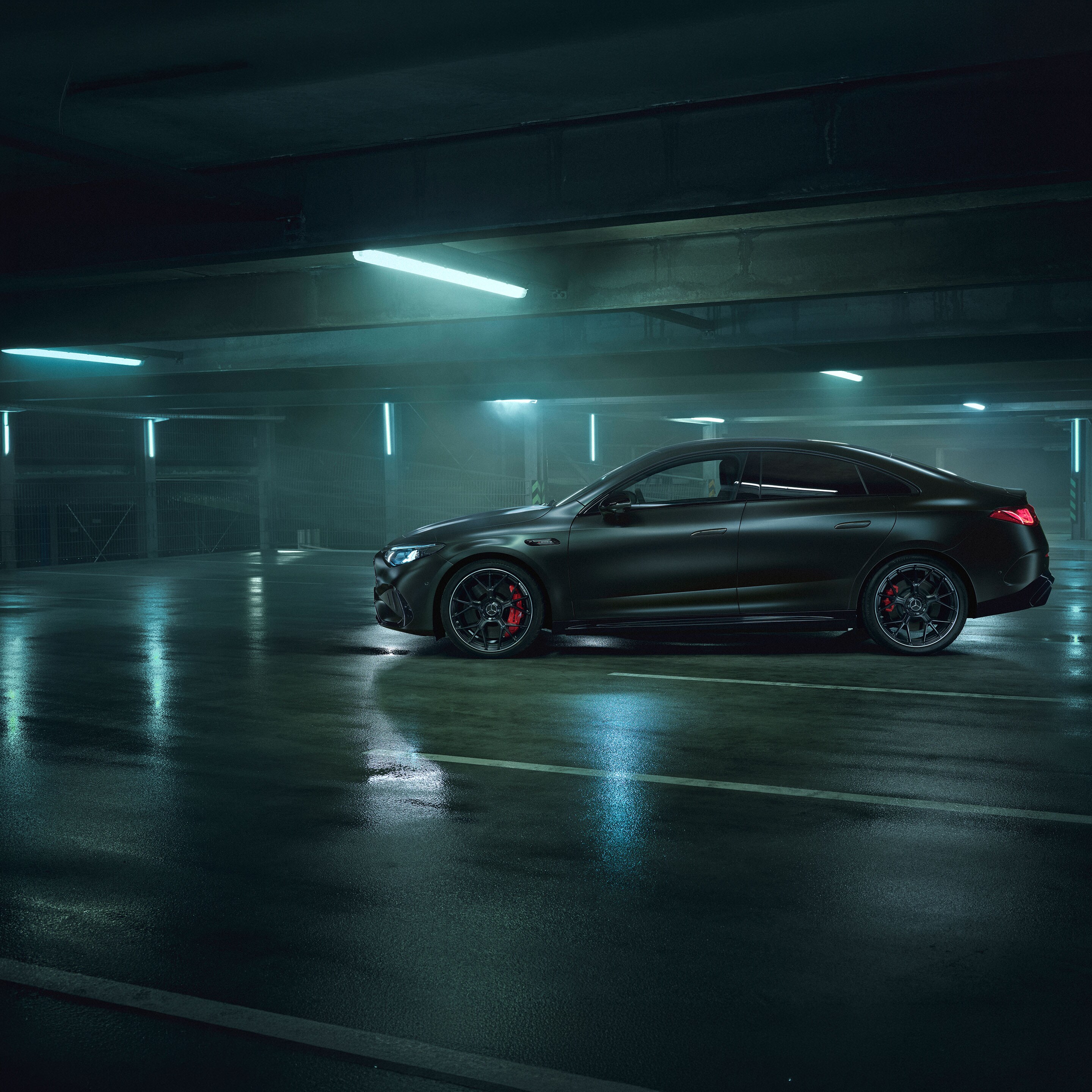 El exterior del nuevo Mercedes-AMG CLA 45 eléctrico 4MATIC +.