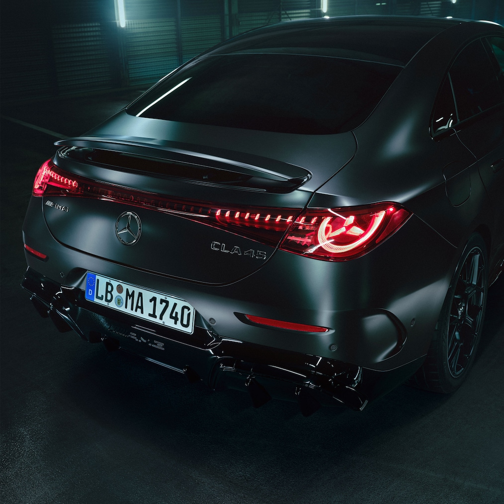 La zaga AMG del Mercedes-AMG CLA 45 4MATIC+ eléctrico totalmente nuevo.