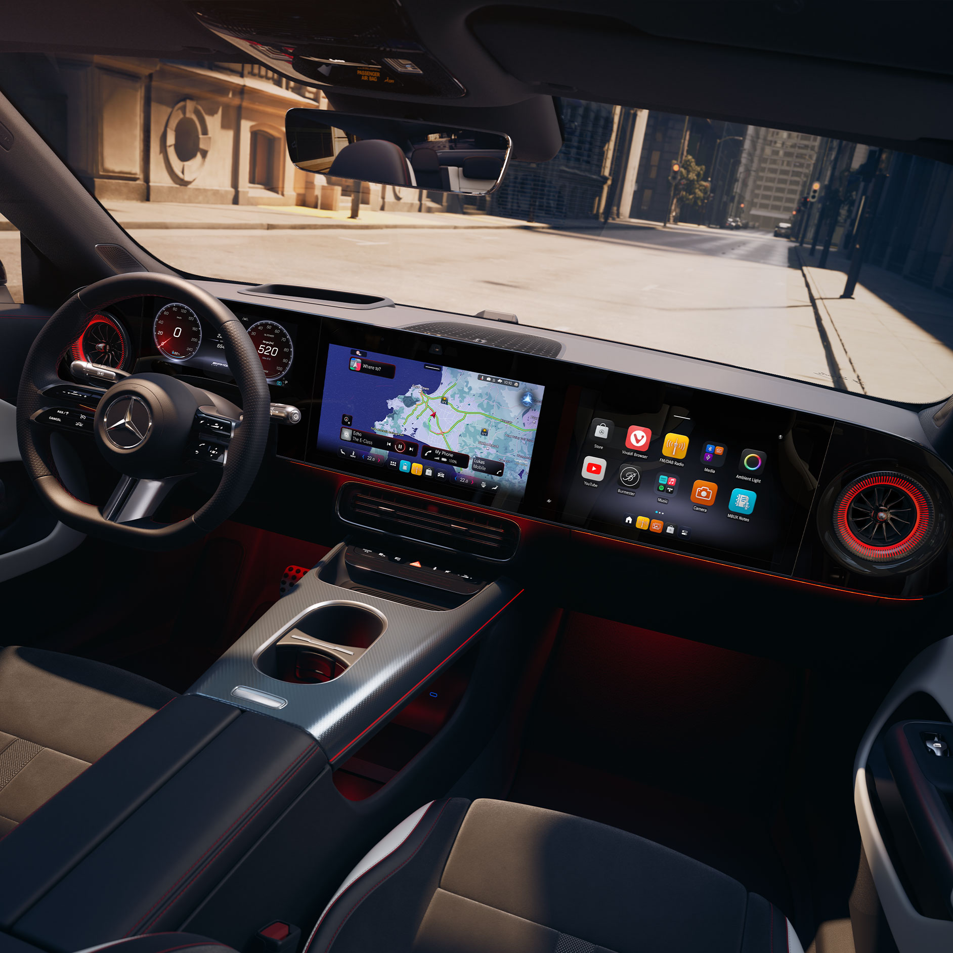 La cuarta generación de MBUX en el nuevo CLA de Mercedes-Benz.