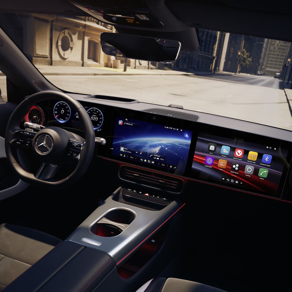 La MBUX Superscreen con MB.OS en el CLA de Mercedes-Benz .