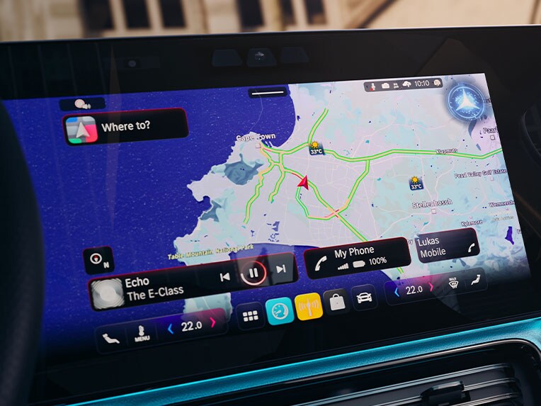 El asistente virtual MBUX del CLA de Mercedes-Benz.
