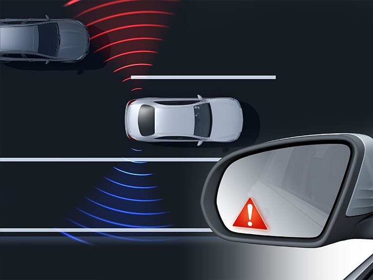 Control de ángulo muerto en el Mercedes-Benz CLA Shooting Brake.