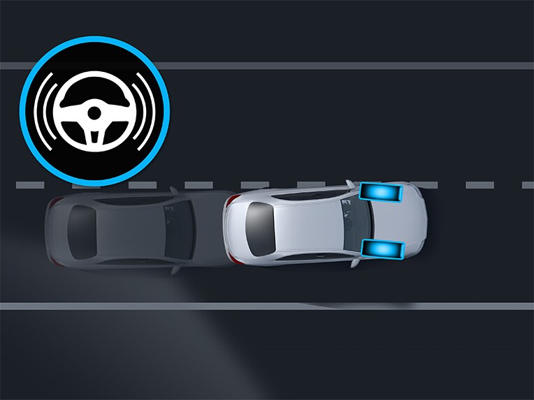 El detector activo de cambio de carril en el Mercedes-Benz CLA Shooting Brake.