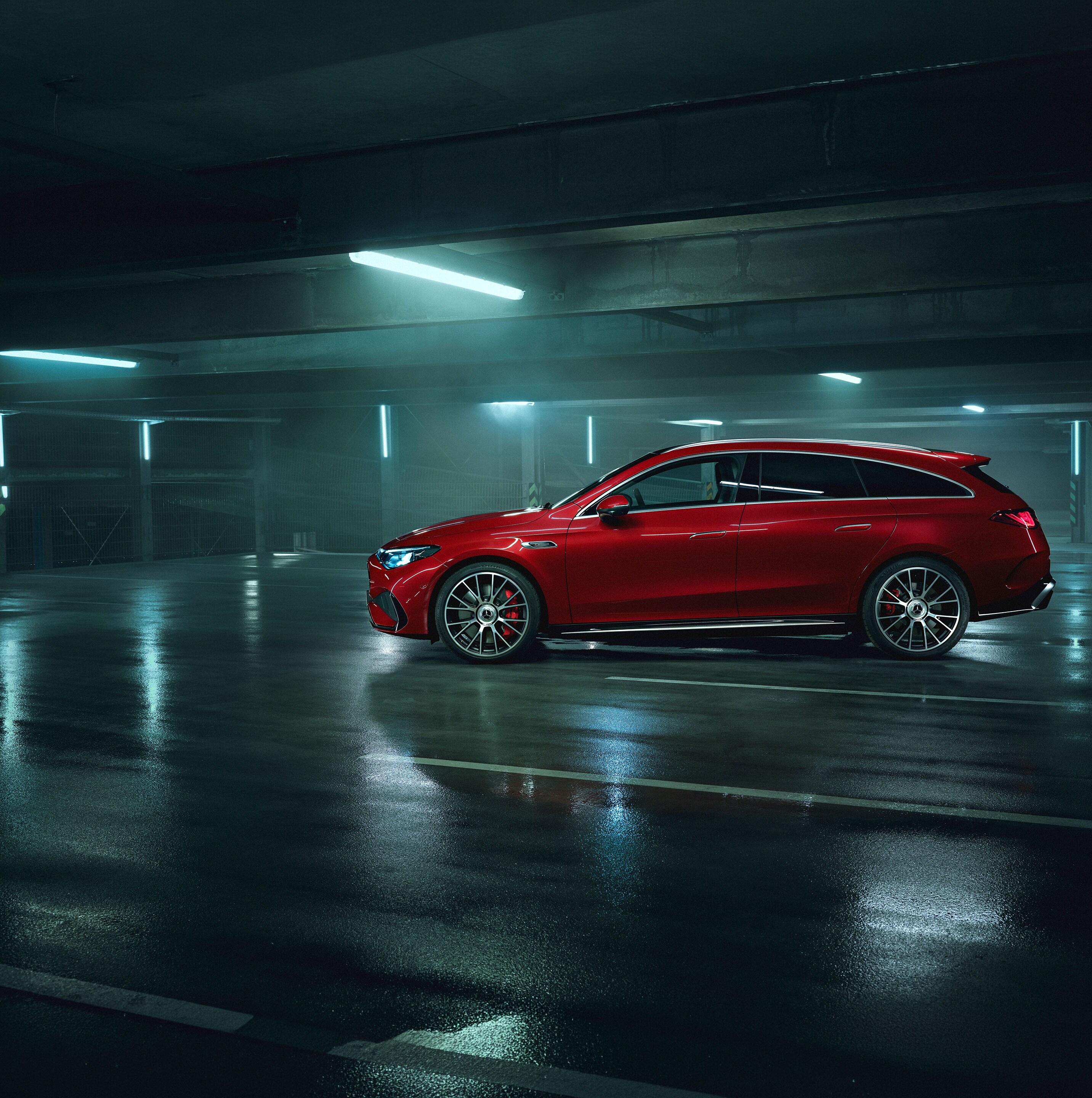 El exterior del nuevo Mercedes-AMG CLA 45 eléctrico 4MATIC+ Shooting Brake.