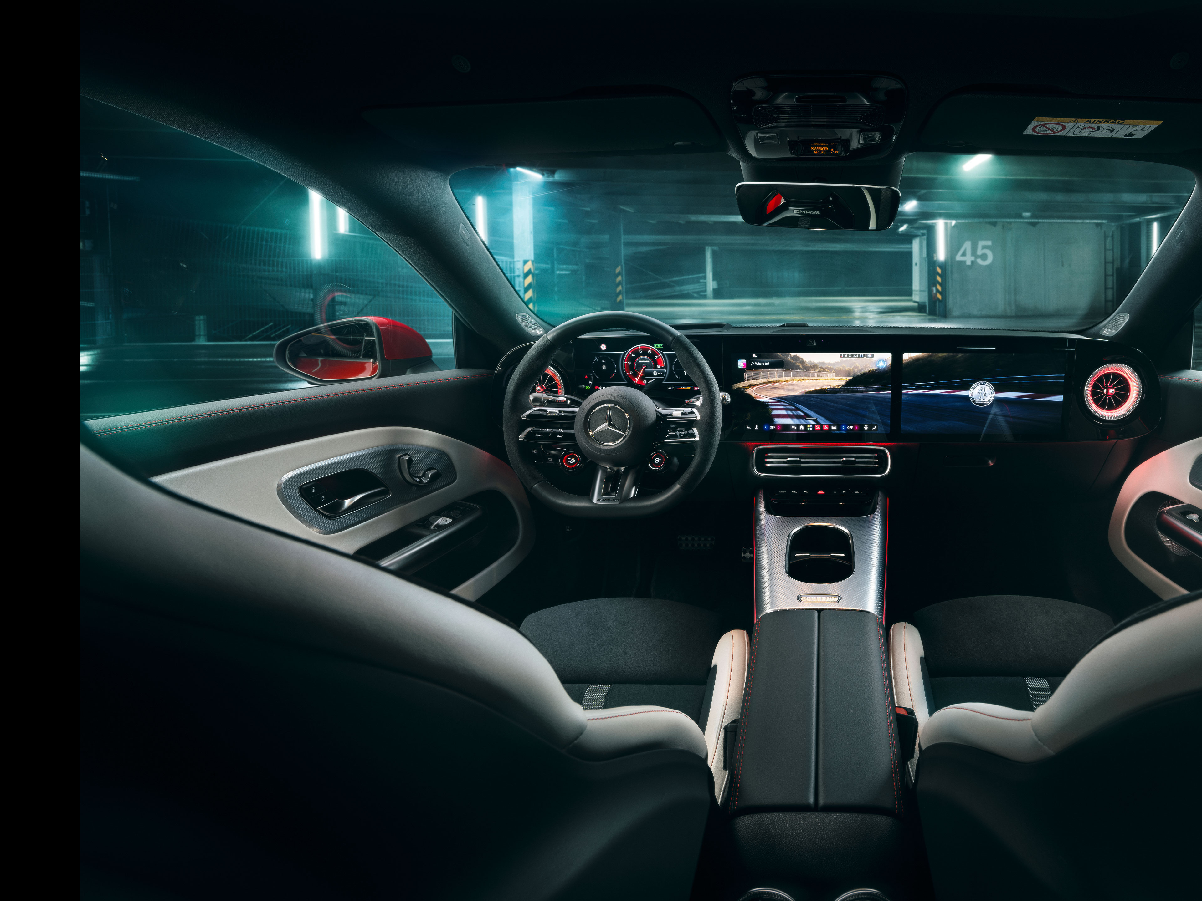 Interior | CLA Shooting Brake | Mercedes-AMG El interior del nuevo Mercedes-AMG CLA 45 eléctrico 4MATIC+ Shooting Brake.