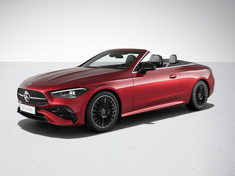 El exterior AMG Line en el CLE Cabrio deportivo de Mercedes-Benz.