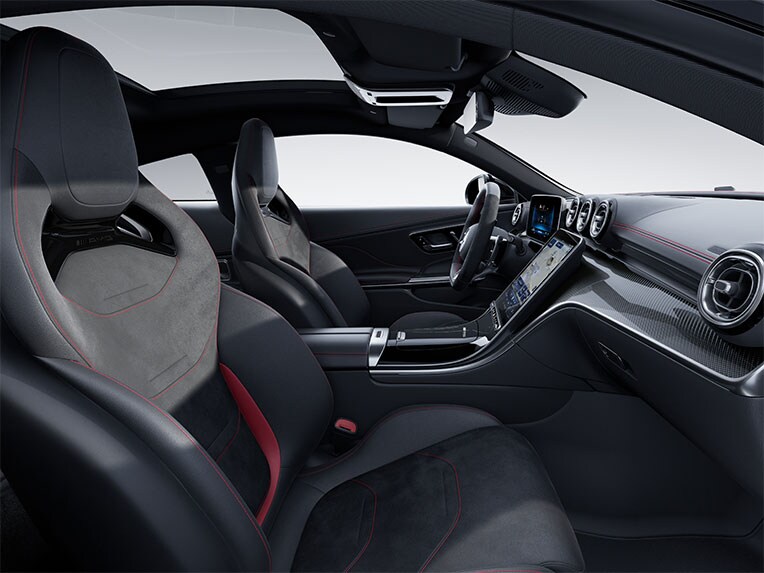 El paquete de asientos AMG Performance Advanced del nuevo Mercedes-AMG CLE Coupé.