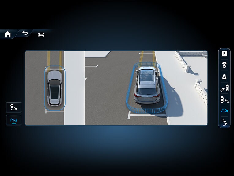El paquete de aparcamiento con cámara de 360° en el nuevo vehículo de lujo CLE Coupé de Mercedes-Benz.