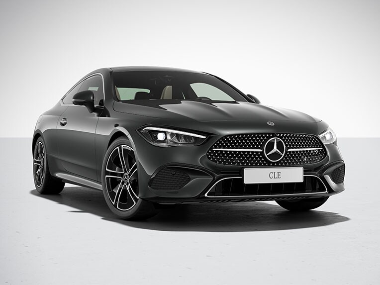 Un primer plano del vehículo de lujo CLE Coupé de Mercedes-Benz.