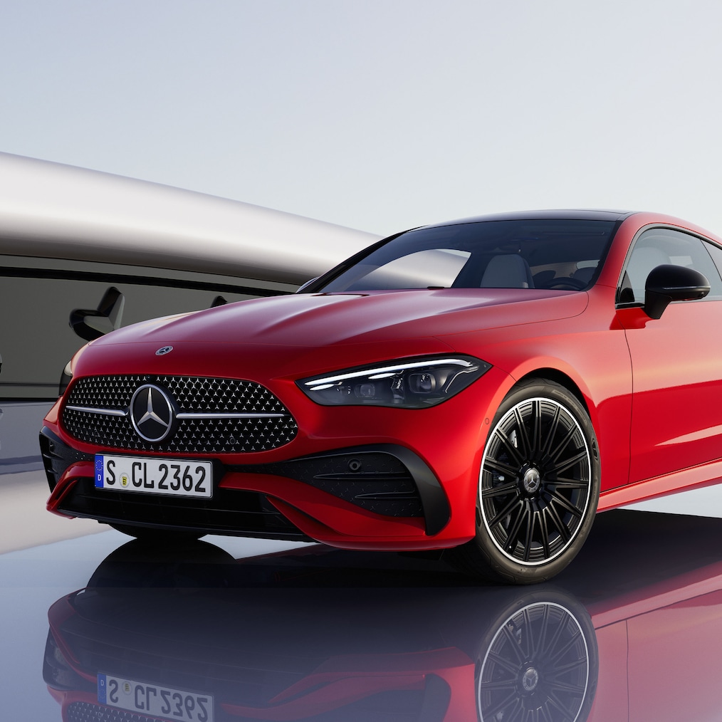 El nuevo CLE Coupé en una vista frontal.