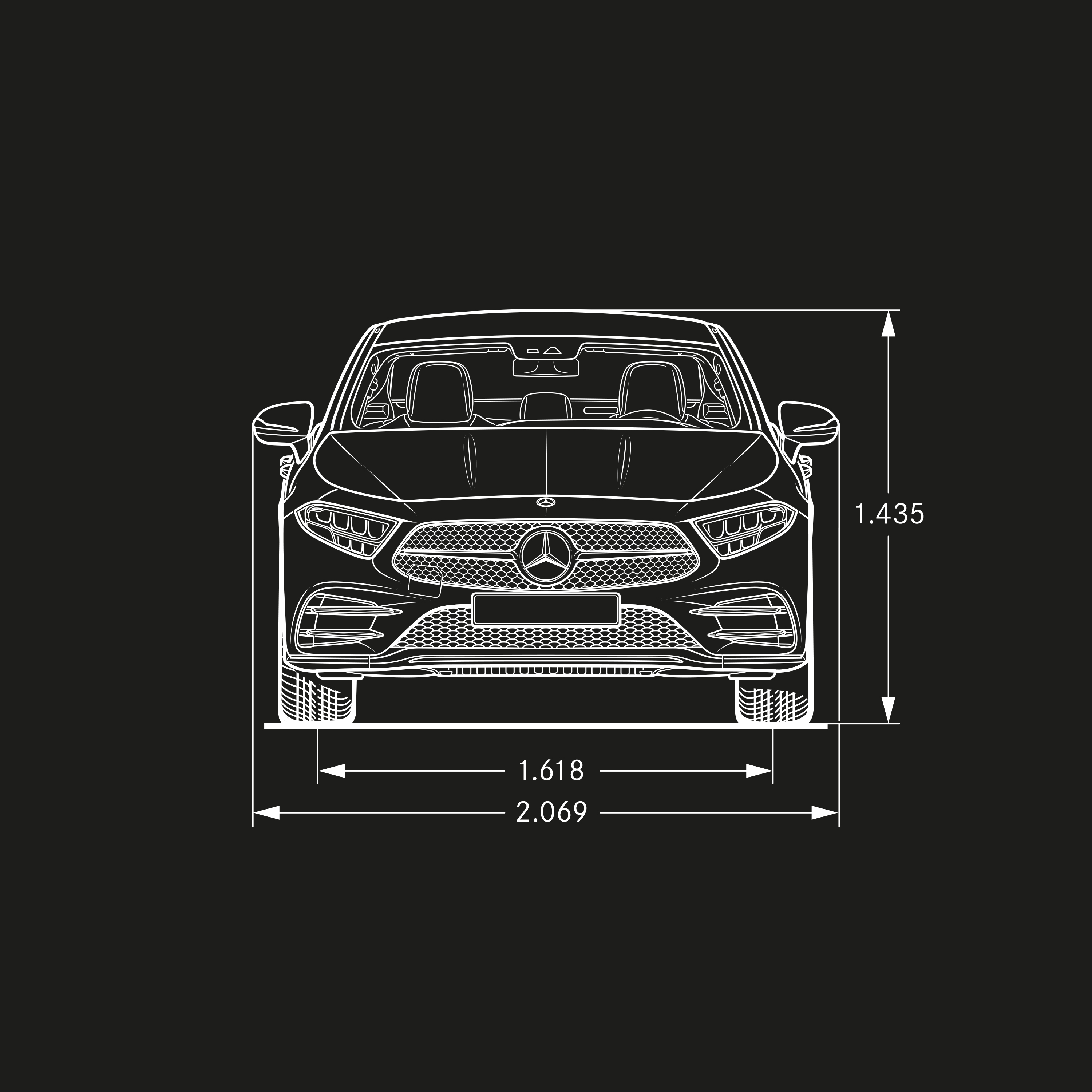 CLS Coupé | Mercedes-Benz Ancho del CLS