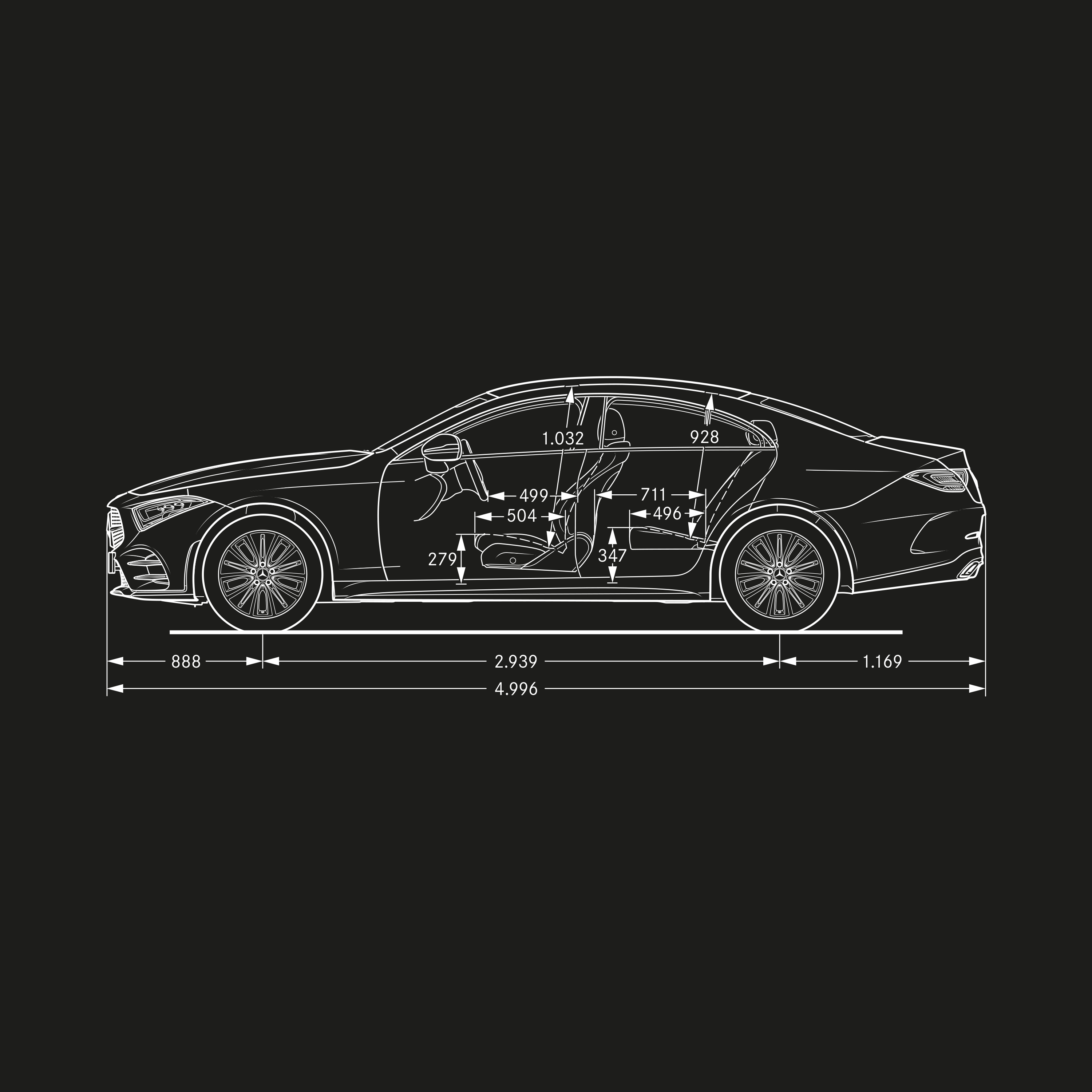 CLS Coupé | Mercedes-Benz Longitud del CLS