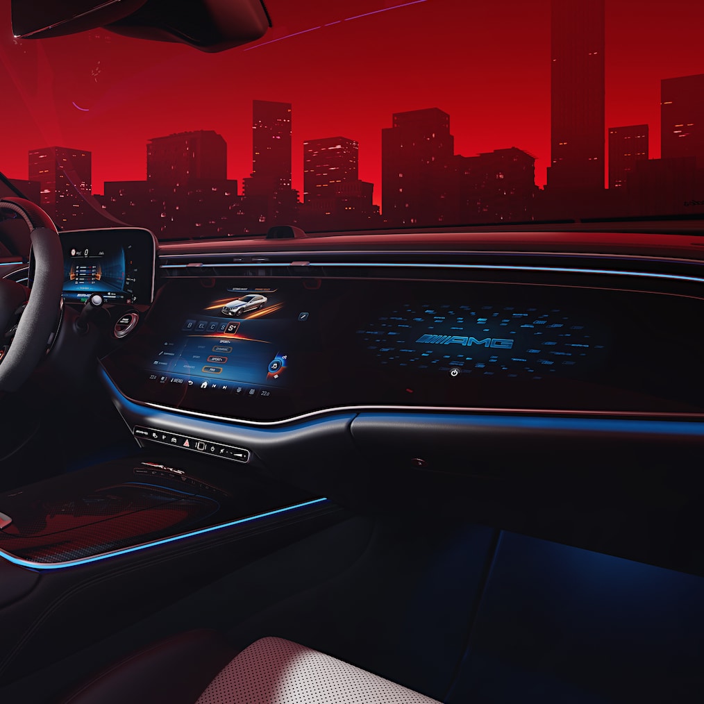 Superscreen MBUX del Mercedes-AMG Clase E Estate.