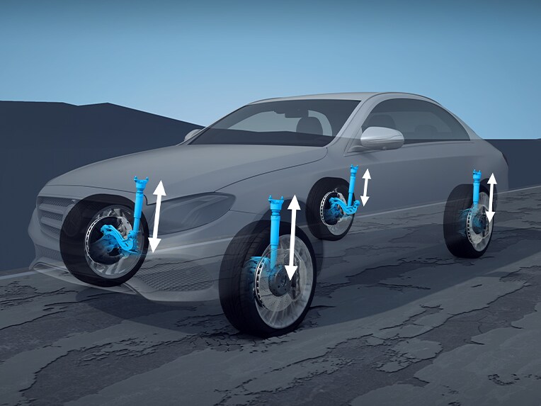 El Clase E de Mercedes-Benz con AIRMATIC.
