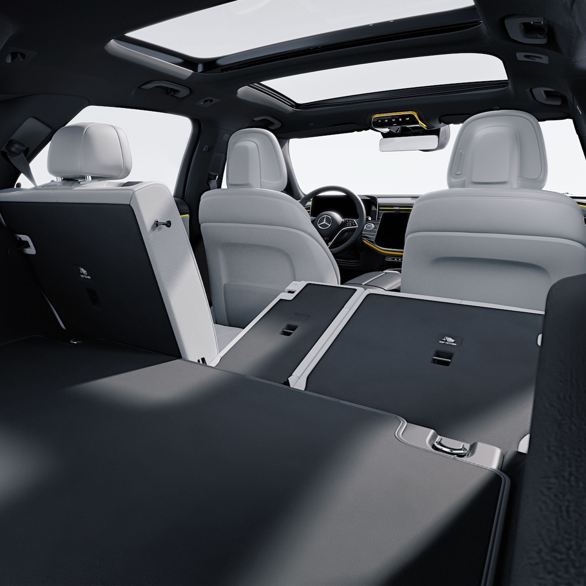 Concepto de espacio flexible del Clase E de Mercedes-Benz.