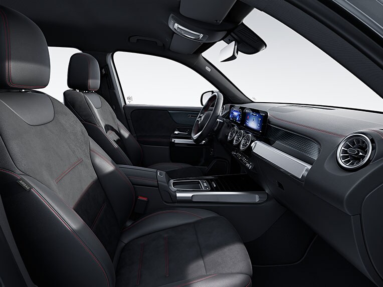 La línea de equipamiento AMG Line EQB en el interior del EQB.