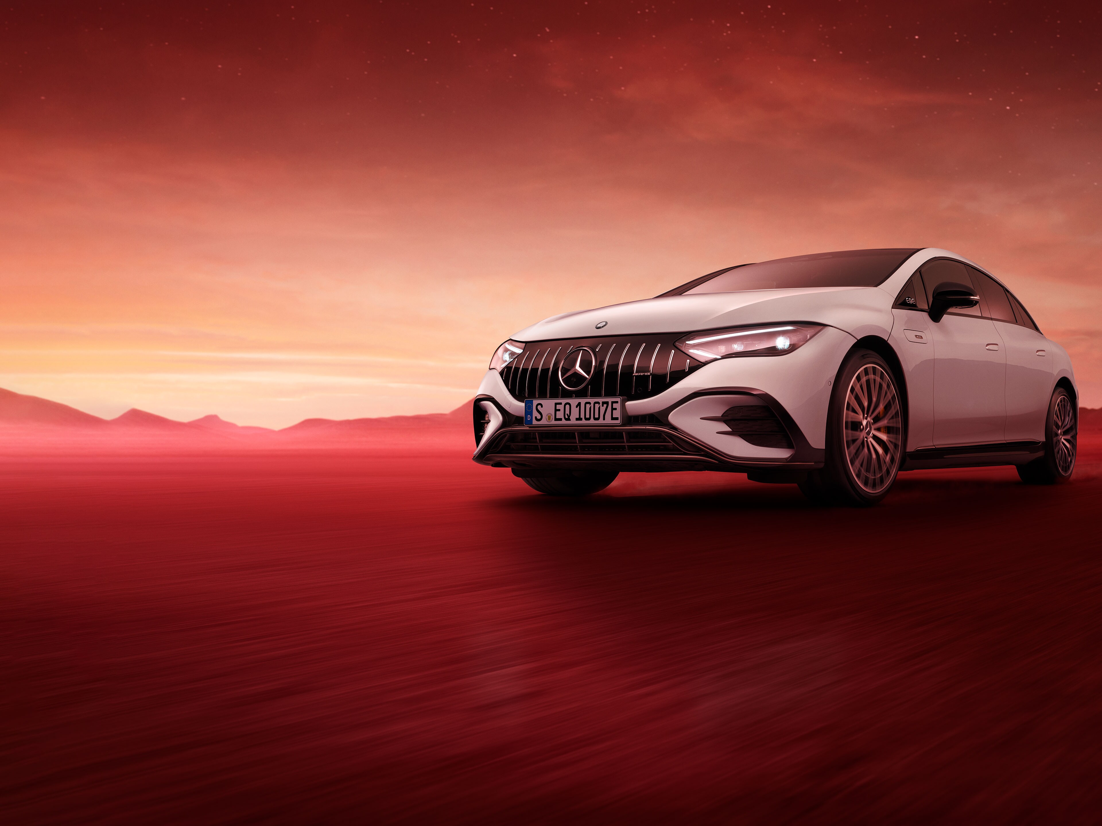 La imagen muestra el EQE Berlina de Mercedes-AMG