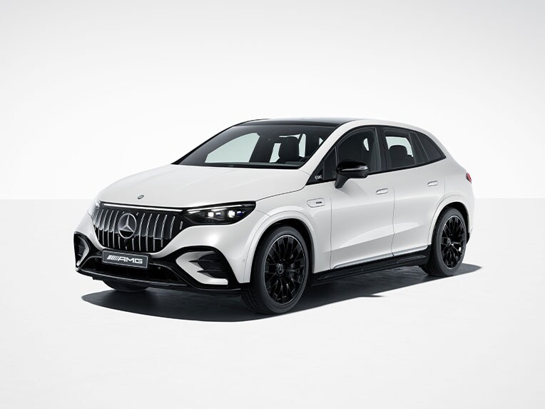 El exterior del Mercedes-AMG EQE SUV con paquete AMG Night.