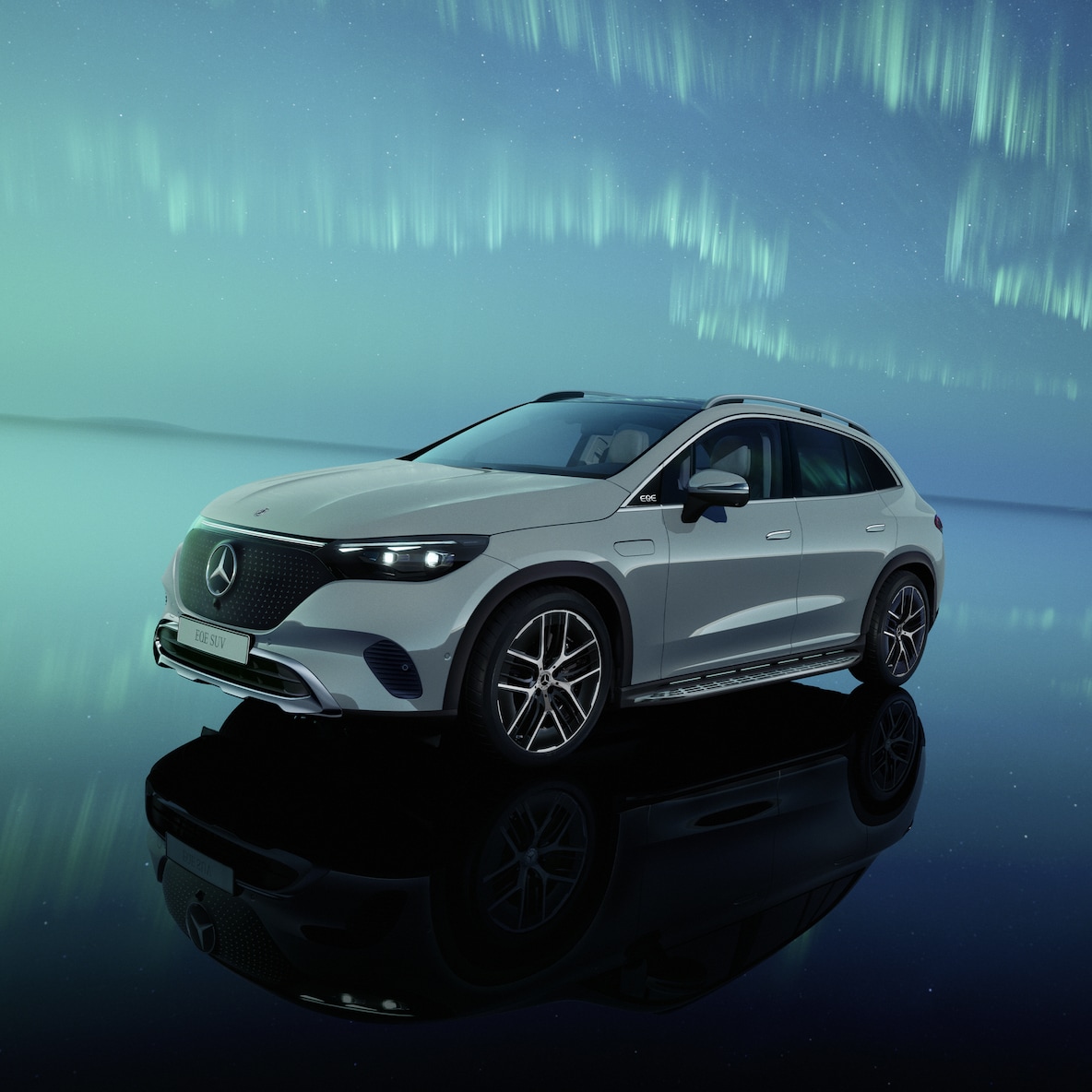 El exterior del Mercedes-Benz SUV EQE.