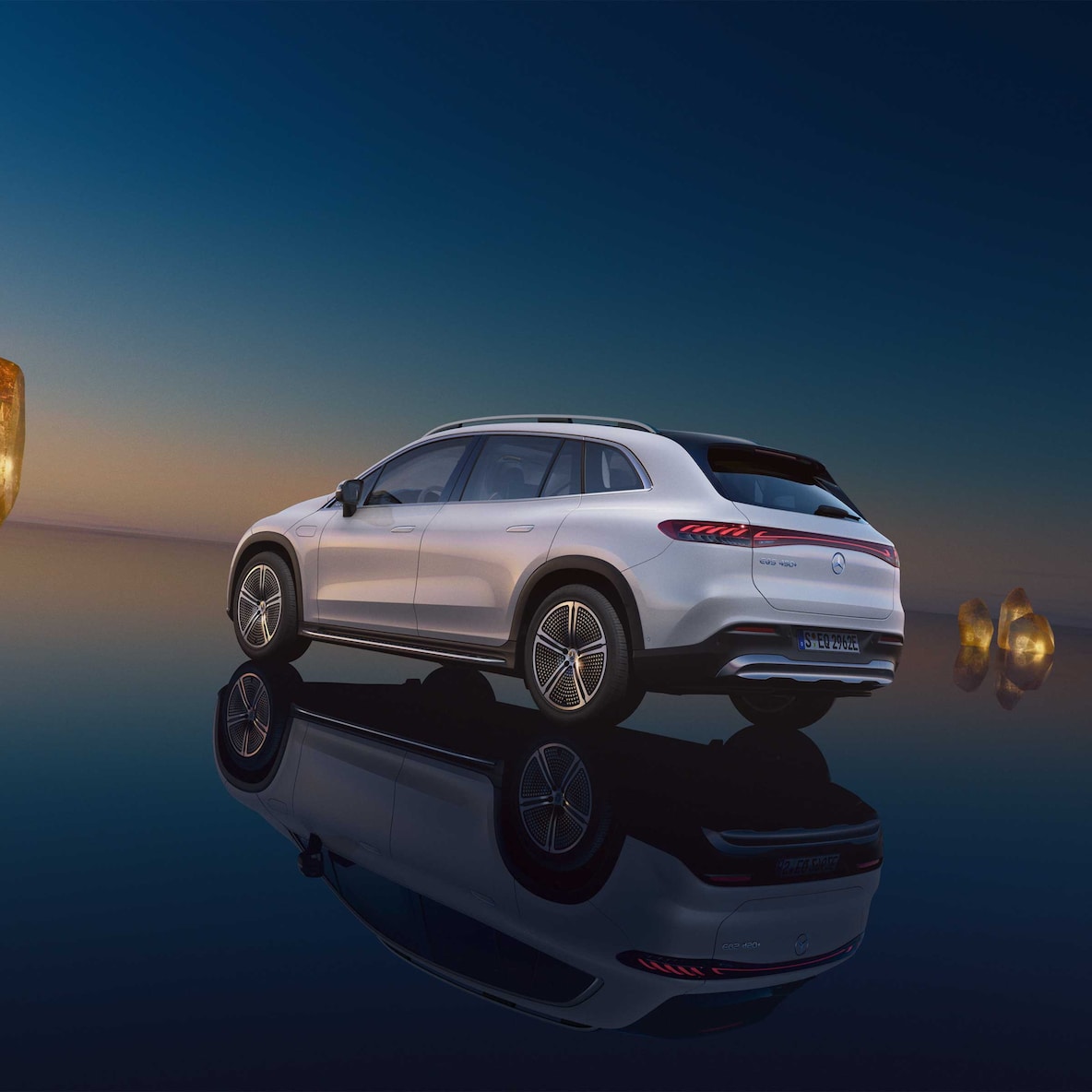 Vista exterior del EQS SUV de Mercedes-Benz .