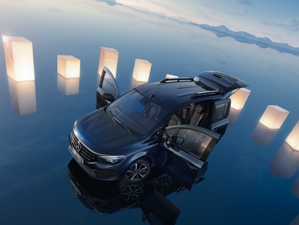 El exterior del Mercedes-Benz EQT.