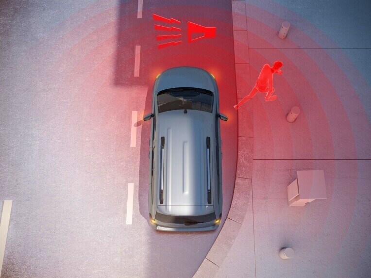El sistema de alarma antirrobo del Mercedes-Benz EQT.