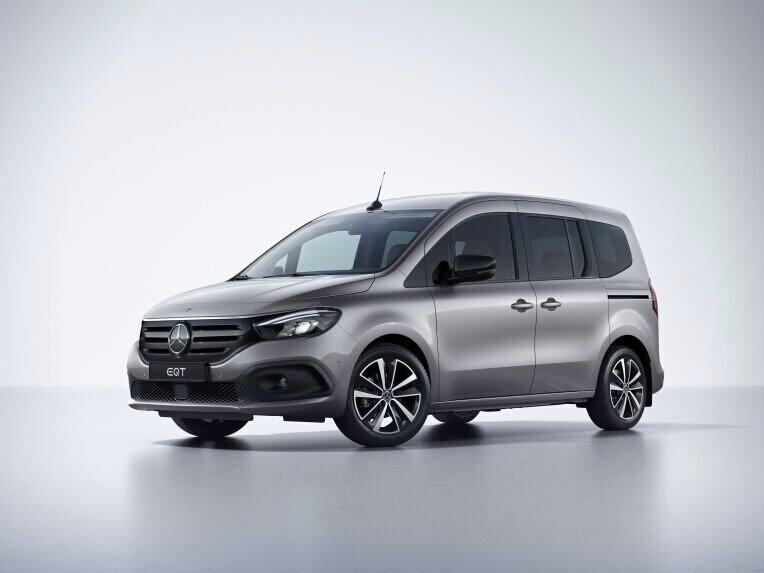 El diseño exterior del Mercedes-Benz EQT.