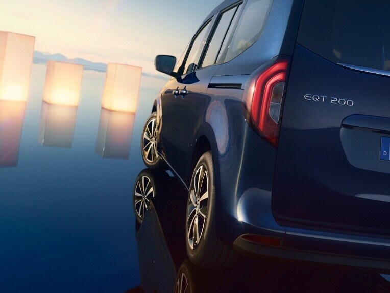 El diseño exterior del EQT.