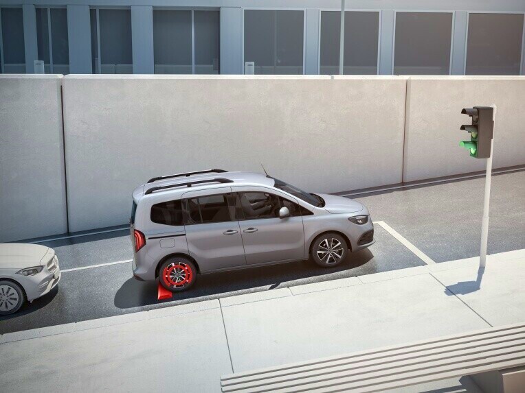 Ayuda al arranque en pendientes del Mercedes-Benz EQT.