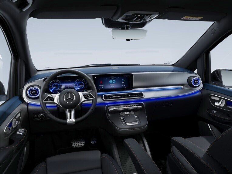 El paquete de diseño interior del EQV reinterpreta el lujo de forma emocionante: con elementos de diseño refinados y un equipamiento exclusivo.