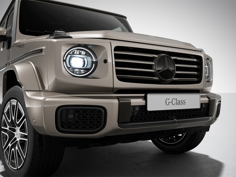 El Clase G totalmente eléctrico de Mercedes-Benz con el paquete MANUFAKTUR Dark Chrome.
