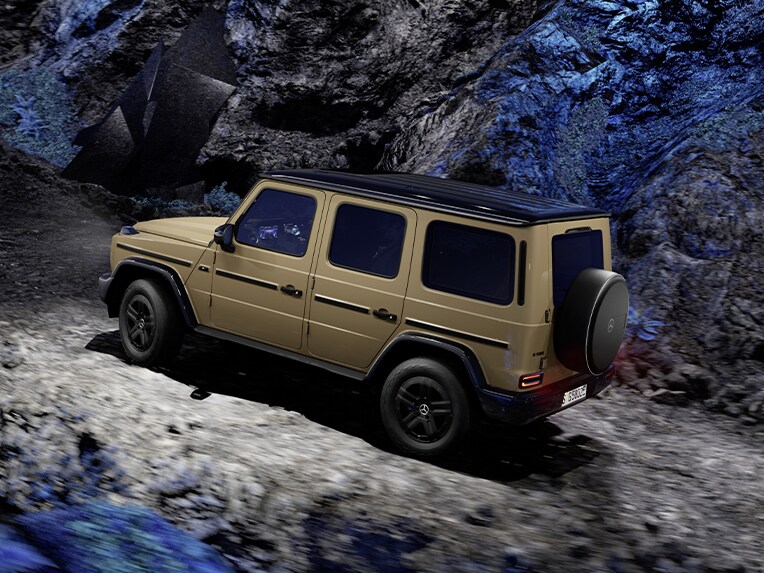 La marcha lenta Offroad del Clase G totalmente eléctrico de Mercedes-Benz.