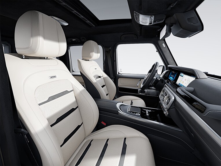 El interior de la línea EXCLUSIVE del Mercedes-AMG Clase G.