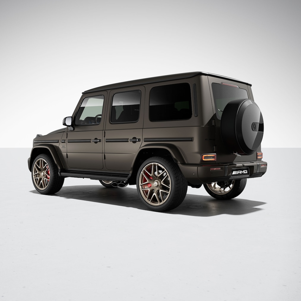 Vista lateral de un Mercedes-AMG G 63 con paquete AMG Performance.